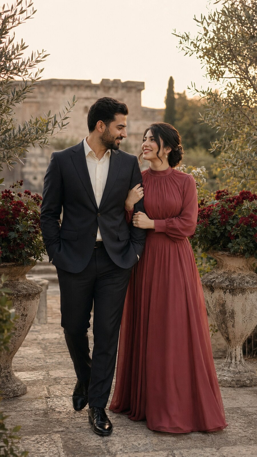 لارا و محمد لە باخچە